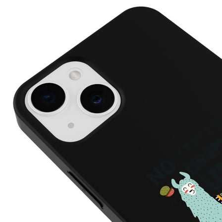 iPhone 12 Siyah Lansman Renkli Silikon No Drama Lama Tasarımlı Kamera Korumalı Kılıf