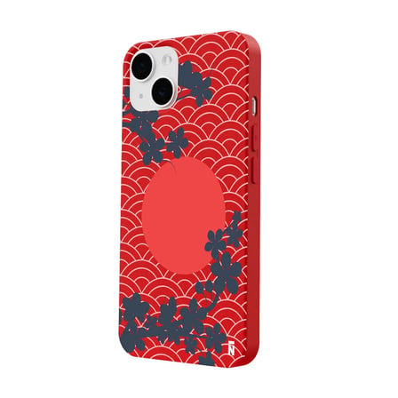 iPhone 11 Kırmızı Lansman Renkli Silikon Japon Güneşi Tasarımlı Kamera Korumalı Kılıf