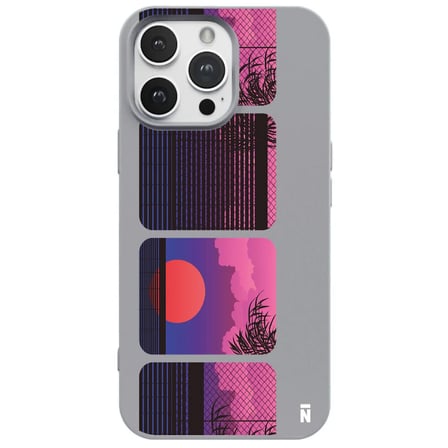 iPhone 11 Pro Max Gri Lansman Renkli Silikon Windows Series Tasarımlı Premium Kılıf
