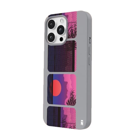 iPhone 11 Pro Max Gri Lansman Renkli Silikon Windows Series Tasarımlı Premium Kılıf
