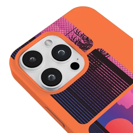 iPhone 11 Pro Max Turuncu Lansman Renkli Silikon Windows Series Tasarımlı Premium Kılıf