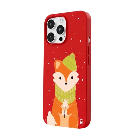 iPhone 13 Pro Kırmızı Lansman Renkli Silikon Winter Fox Tasarımlı Premium Kılıf