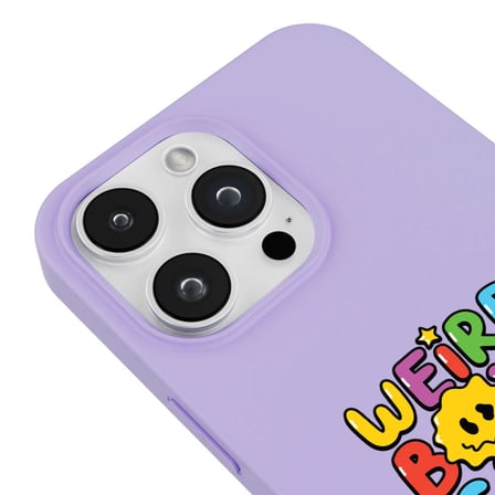 iPhone 13 Pro Max Lila Lansman Renkli Silikon Weird Boys Club Tasarımlı Premium Kılıf