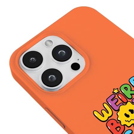 iPhone 12 Pro Max Turuncu Lansman Renkli Silikon Weird Boys Club Tasarımlı Premium Kılıf