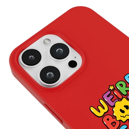 iPhone 12 Pro Max Kırmızı Lansman Renkli Silikon Weird Boys Club Tasarımlı Premium Kılıf