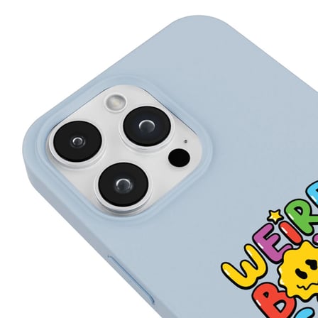iPhone 11 Pro Max Mavi Lansman Renkli Silikon Weird Boys Club Tasarımlı Premium Kılıf