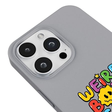 iPhone 11 Pro Max Gri Lansman Renkli Silikon Weird Boys Club Tasarımlı Premium Kılıf