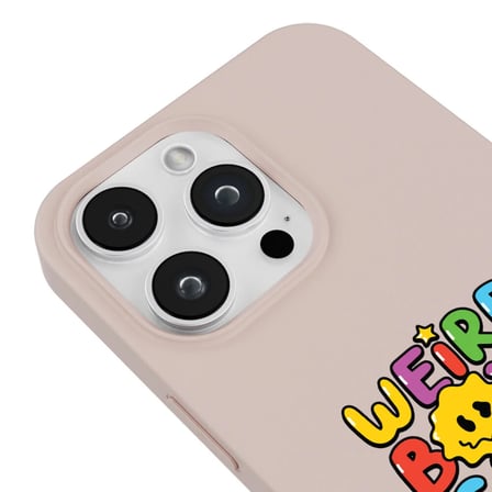 iPhone 14 Pro Pudra Lansman Renkli Silikon Weird Boys Club Tasarımlı Premium Kılıf