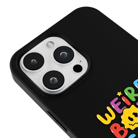 iPhone 13 Pro Siyah Lansman Renkli Silikon Weird Boys Club Tasarımlı Premium Kılıf