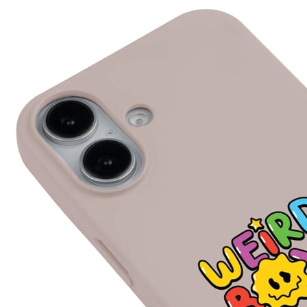 iPhone 17 Pudra Lansman Renkli Silikon Weird Boys Club Tasarımlı Premium Kılıf