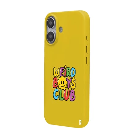 iPhone 17 Sarı Lansman Renkli Silikon Weird Boys Club Tasarımlı Premium Kılıf