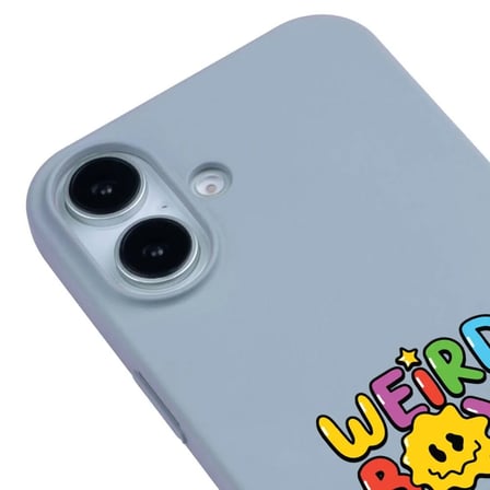 iPhone 16 Mavi Lansman Renkli Silikon Weird Boys Club Tasarımlı Premium Kılıf