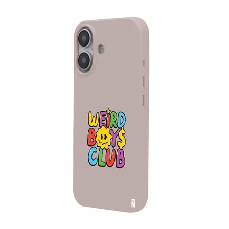 iPhone 16 Pudra Lansman Renkli Silikon Weird Boys Club Tasarımlı Premium Kılıf
