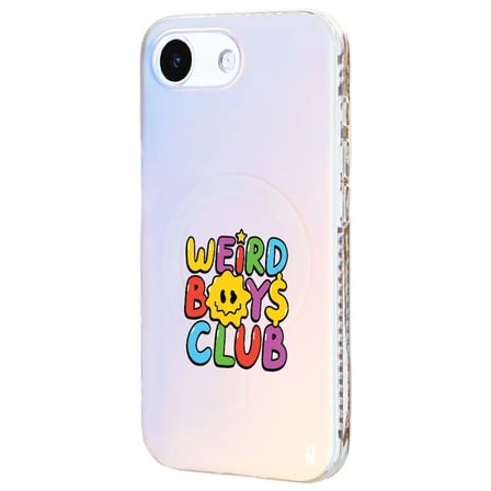 iPhone 16E Hologram Magsafe Weird Boys Club Tasarımlı Premium Kılıf