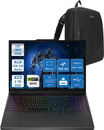 Lenovo Legion 5 Intel Core I9 14900HX 128GB Ddr5 2tb SSD 8GB/RTX5070/115W 15.1" Wqxga (2560X1600) OLED 1000NITS 165Hz IPS Windows 11 Home Taşınabilir Bilgisayar 83LY009KTRH27 + Zettaçanta