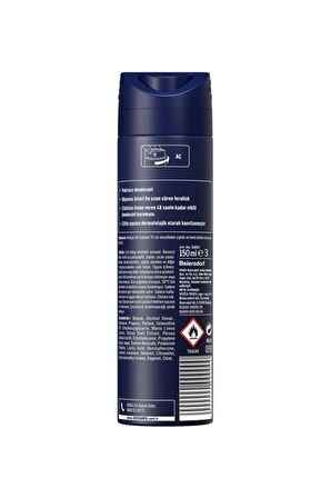 Nivea Men Erkek Sprey Deodorant Fresh Active 150 Mlx5adet,48 Saat Deodorant Koruması