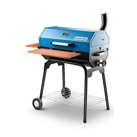 Rehome Guruss CG-075 Barbekü Mangal | Kömürlü | 75 Cm | Mavi | Tam Set