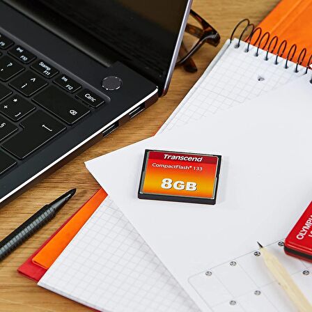 Transcend 8GB, Compact Flash Card, MLC, 133X Hafıza Kartı