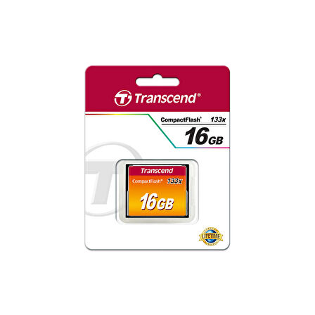 Transcend TS16GCF133 16 GB CF133 133X 90/60Mb/s CompactFlash Hafıza Kartı
