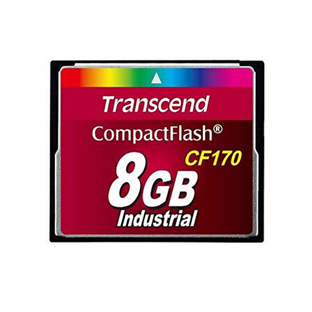 Transcend TS8GCF170 8 GB CF170 300X Industrıal 90/60Mb/s CompactFlash Hafıza Kartı