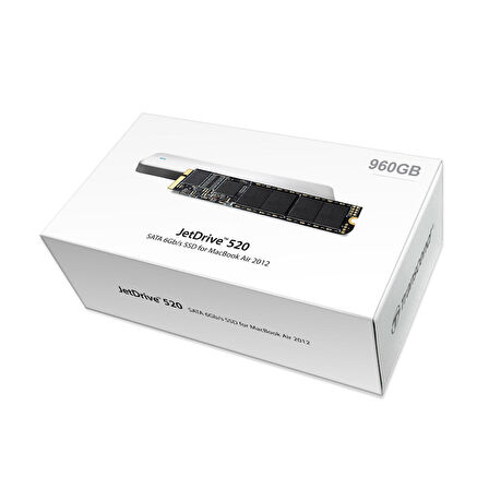 Transcend TS960GJDM520 960 GB Jetdrıve 520 570/460Mb/s 1 inch mSATA3 Mac SSD + Kit Harddisk