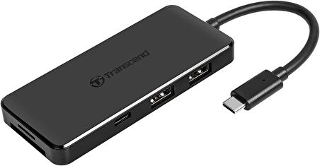 Transcend 6'sı 1 arada USB Type-C Hub USB 3.1 Gen 2 TS-HUB5C Siyah