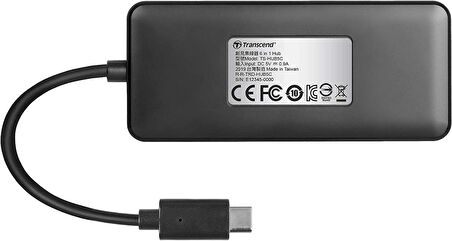 Transcend 6'sı 1 arada USB Type-C Hub USB 3.1 Gen 2 TS-HUB5C Siyah