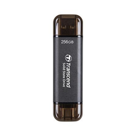 Transcend TS256GESD310C 256GB,USB/Type-C Taşınabilir Harici SSD Siyah