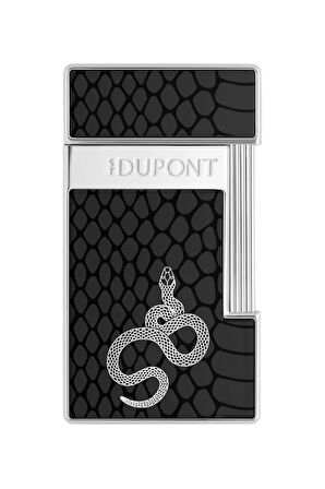 S.T. Dupont Lacquered Slimmy Siyah Puro Çakmağı 28076