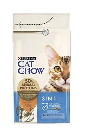 Cat Chow 3IN1 Hindili Yetişkin Kedi Maması 15kg