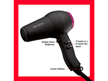 REVLON RVDR5823 Hızlı ve Hafif Saç Kurutma Makinesi