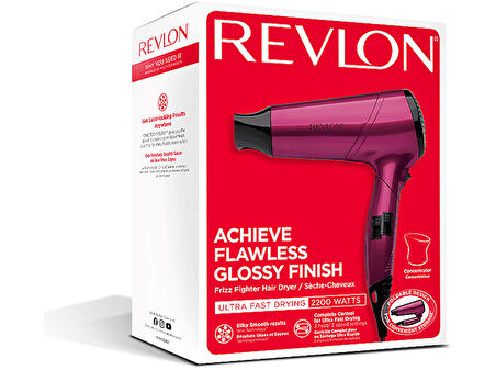 REVLON RVDR5229 Frizz Fighter Ionic Saç Kurutma Makinesi Fuşya