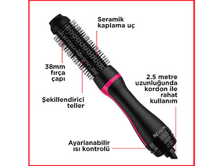 REVLON RVDR5292 Style Booster Saç Kurutma Makinesi ve Şekillendirici Siyah