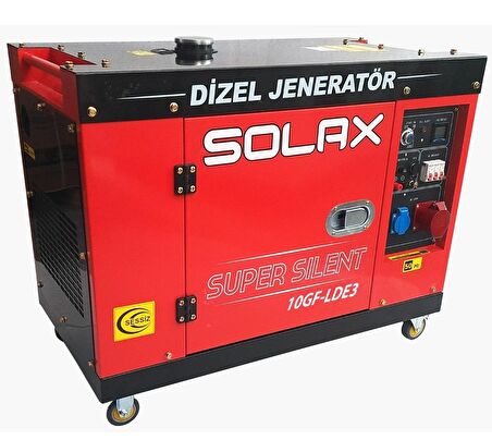 Solax 10GF-LDE3 Marşlı Kabinli Trifaze Dizel Jenerator