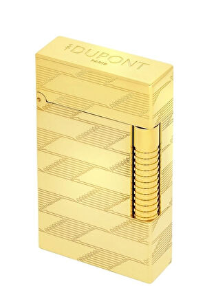 S.T. Dupont Le Grand Guilloche Monogram Gold Puro Çakmağı C23178