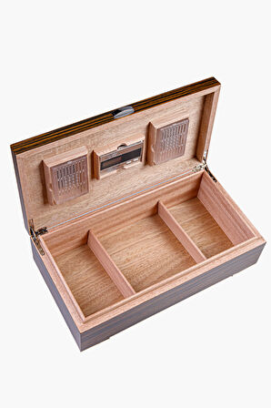PremiumQuality Paraty Kahverengi Sedir Humidor Puro Kutusu