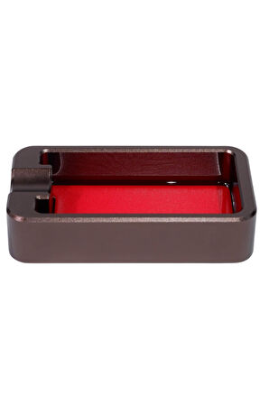 PremiumQuality Kırmızı - Gunmetal Tekli Puro Küllüğü