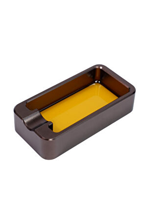 PremiumQuality Sarı - Gunmetal Tekli Puro Küllüğü