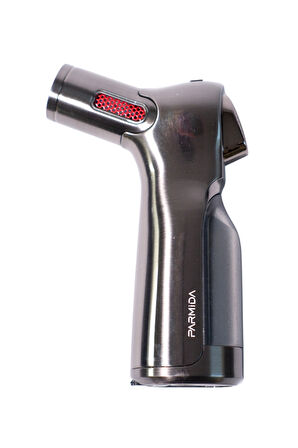 Parmida 4 Torch Pürmüz Gunmetal Masa Tipi Puro Çakmağı