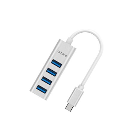 Omars Type-C to USB 3.0 4 Portlı Hub Çoklayıcı