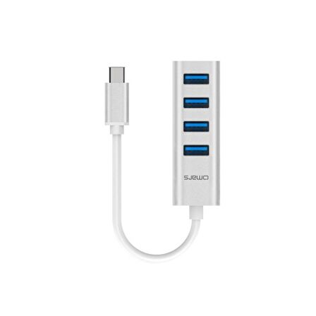 Omars Type-C to USB 3.0 4 Portlı Hub Çoklayıcı