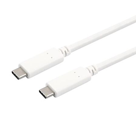 Omars Type-C 3.1 5Gbps 3A Şarj ve Data Kablosu Beyaz 1.5 Metre