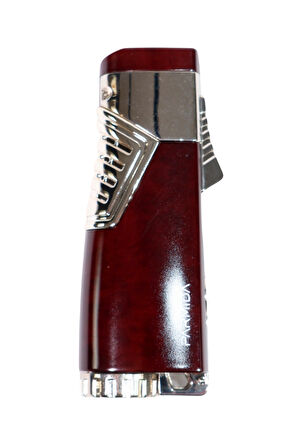 Parmida 3 Torch Pürmüz Kırmızı - Gümüş Puro Çakmağı