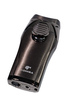 Cohiba Çift Torch Pürmüz Gunmetal Puro Çakmağı