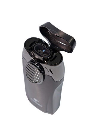 Cohiba Çift Torch Pürmüz Gunmetal Puro Çakmağı