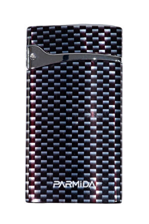 Parmida Perde Alev Lacivert Karbon Desenli Puro Çakmağı