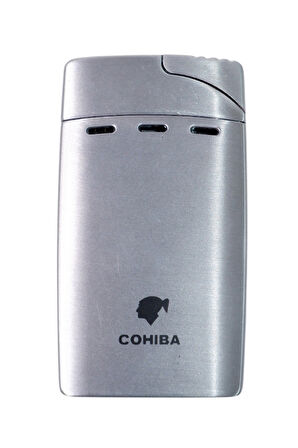 Cohiba Çift Torch Pürmüz Gümüş Puro Çakmağı