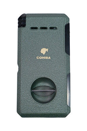 Cohiba Çift Torch Pürmüz Yeşil Puro Çakmağı