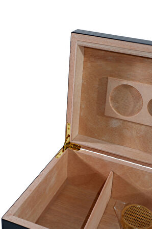 Cohiba Sarı-Siyah Nokta Desenli Sedir Humidor Puro Kutusu