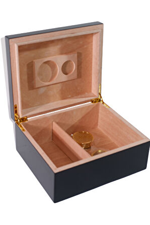 Cohiba Sarı-Siyah Nokta Desenli Sedir Humidor Puro Kutusu